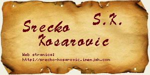 Srećko Košarović vizit kartica
